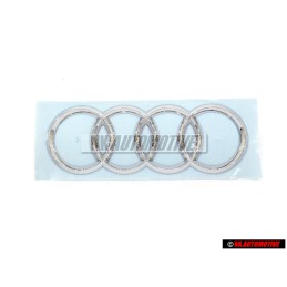 Original Audi Rings Rear Boot Badge Emblem Chrome - 4N0853742 2ZZ