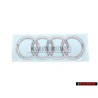 Original Audi Rings Rear Boot Badge Emblem Chrome - 4N0853742 2ZZ