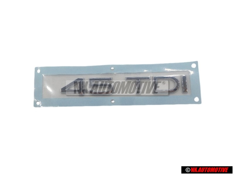 Original Audi 45 TDI Rear Boot Badge Emblem Chrome - 4G0853744D 2ZZ