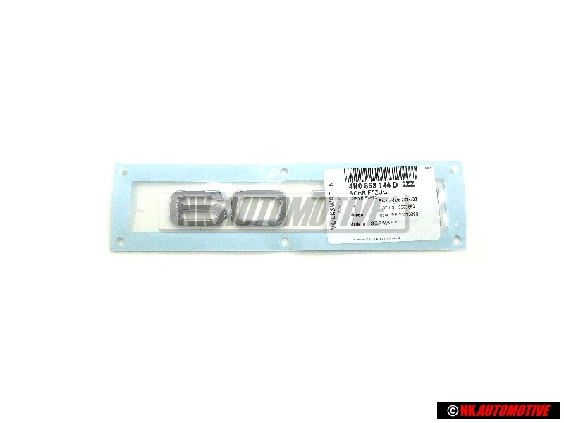 Original Audi 60 TDI Rear Boot Badge Emblem Chrome - 4N0853744D 2ZZ