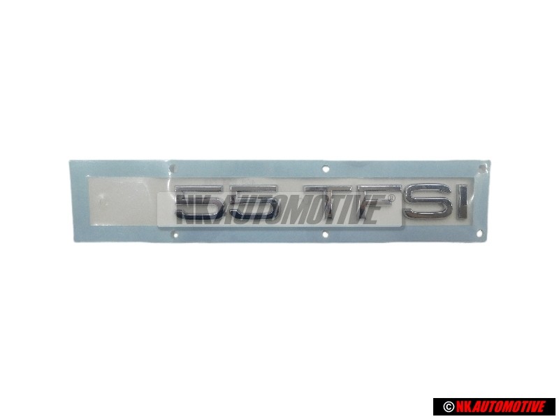 Original Audi 55 TFSI Rear Boot Badge Emblem Chrome - 4G8853744 2ZZ