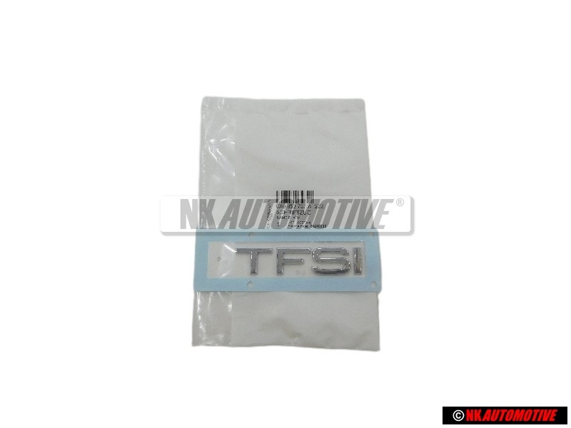 Original Audi TFSI Rear Boot Badge Emblem Chrome - 8X0853737A 2ZZ