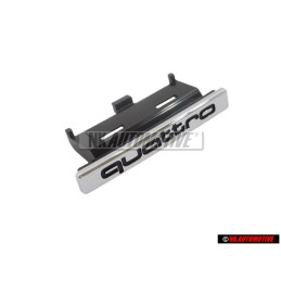 Original Audi QUATTRO Front Grill Badge Emblem Chrome - 4G0853736 2ZZ