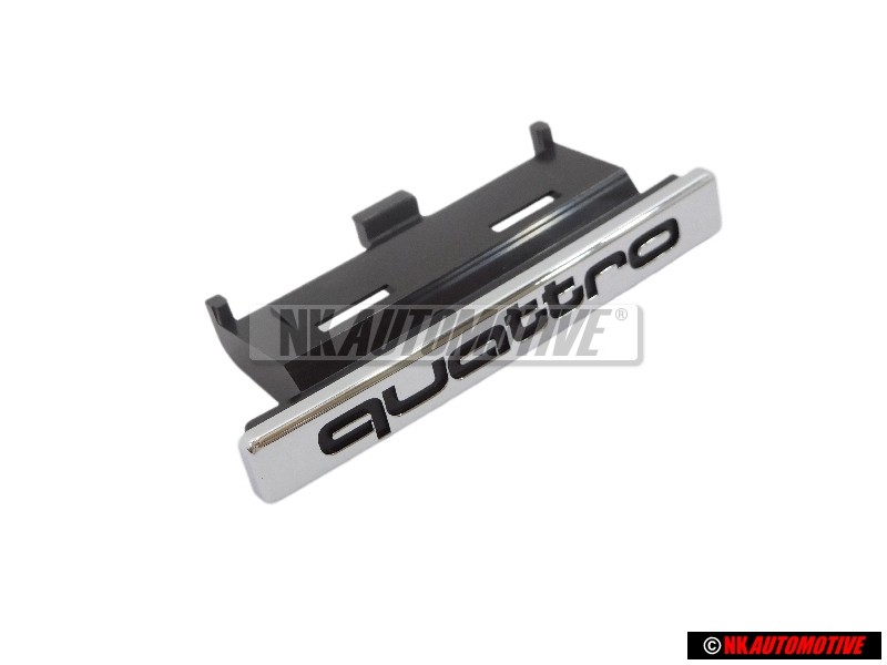 Original Audi QUATTRO Front Grill Badge Emblem Chrome - 4G0853736 2ZZ