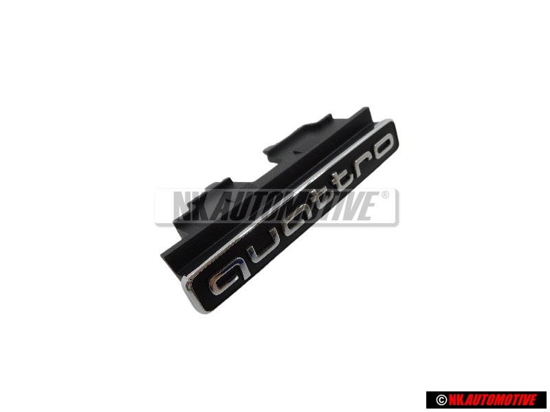 Original Audi QUATTRO Front Grill Badge Emblem Black Chrome - 4G0853736G 2ZZ