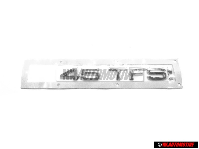 Original Audi 45 TFSI Rear Boot Badge Emblem Chrome - 8J0853744 2ZZ
