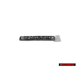 Original Audi QUATTRO Rear Boot Badge Emblem Black Chrome - 8W5853737 2ZZ