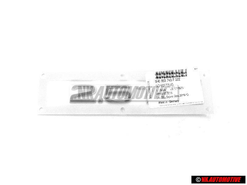 Original Audi 2.5 TDI Rear Boot Badge Emblem Chrome - 8H0853743F 2ZZ
