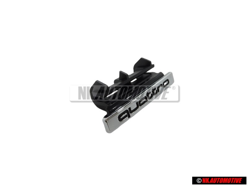Original Audi QUATTRO Front Grill Badge Emblem Chrome - 8K0853736E 2ZZ