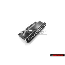 Original Audi QUATTRO Front Grill Badge Emblem Black Chrome - 8W0853736 2ZZ