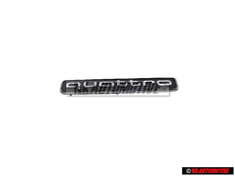 Original Audi QUATTRO Front Grill Badge Emblem Black Chrome - 8W9853736 2ZZ