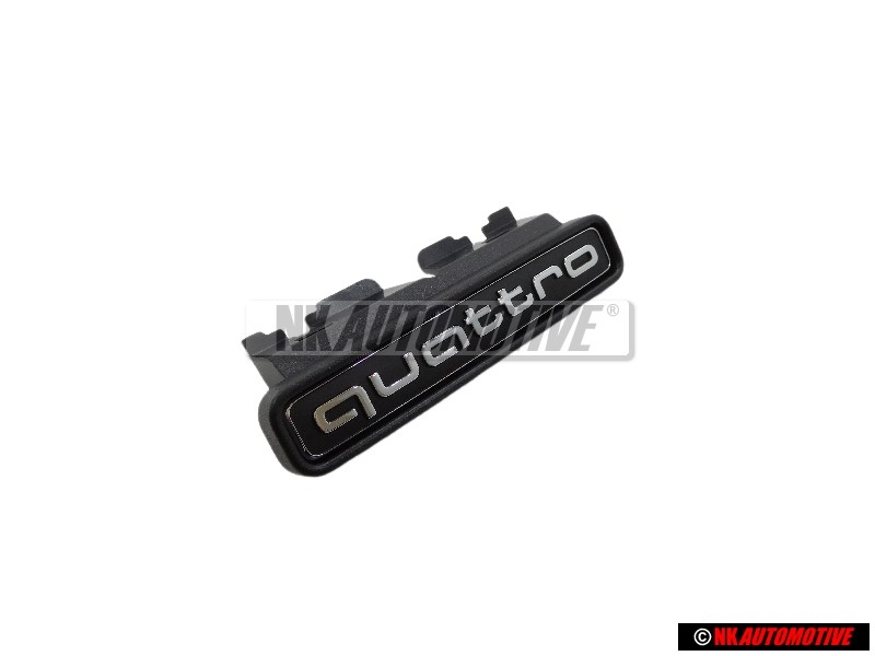 Original Audi QUATTRO Front Grill Badge Emblem Black Chrome - 8W0853736D 2ZZ