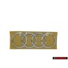 Original Audi Rings Rear Boot Badge Emblem Chrome - 8W5853742 2ZZ