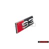 Original Audi S3 Front Grill Badge Emblem Black Chrome Red - 8P0853736A 2ZZ