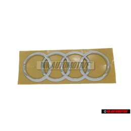 Original Audi Rings Rear Boot Badge Emblem Chrome - 8Y4853742 2ZZ