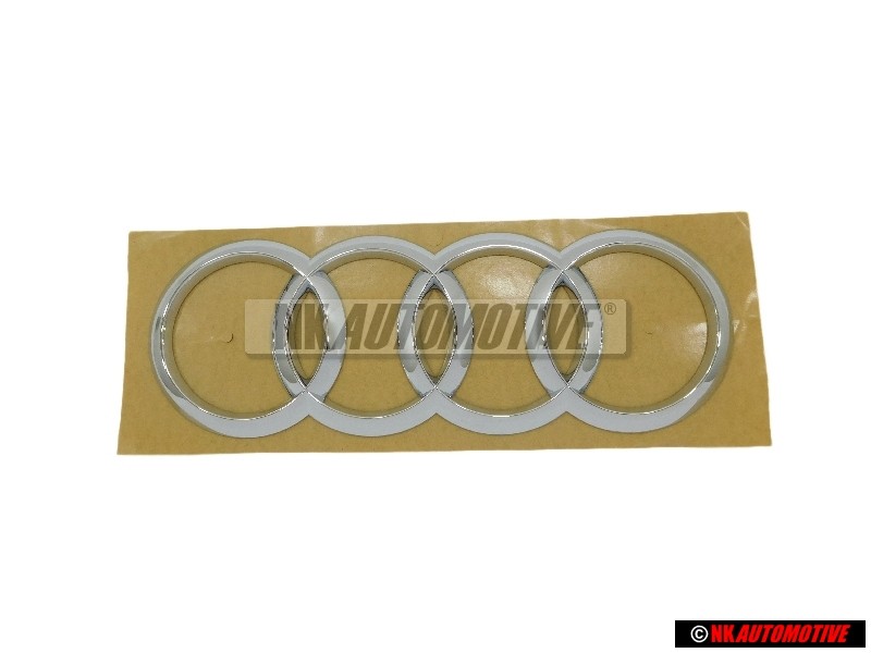 Original Audi Rings Rear Boot Badge Emblem Chrome - 8Y4853742 2ZZ
