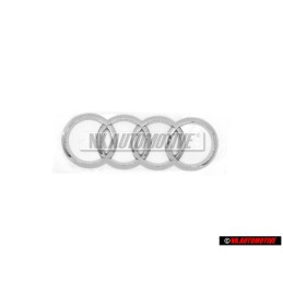 Original Audi Rings Rear Boot Badge Emblem Chrome - 8Y5853742 2ZZ