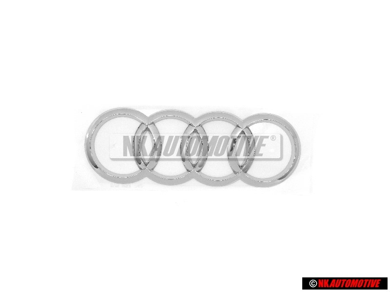 Original Audi Rings Rear Boot Badge Emblem Chrome - 8Y5853742 2ZZ
