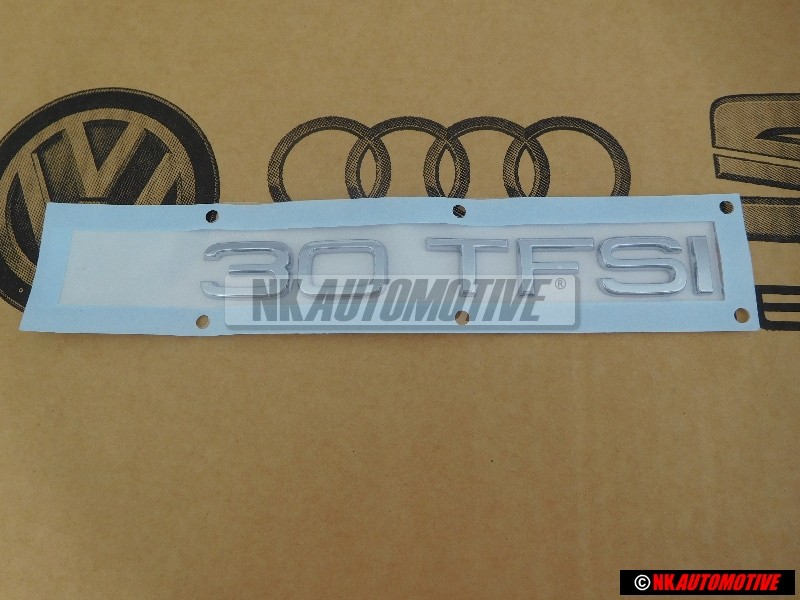 Original Audi 30 TFSI Rear Boot Badge Emblem Chrome - 8V0853744C 2ZZ