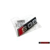 Original Audi SQ8 Front Grill Badge Emblem Black Chrome Red - 4M8853748 2ZZ