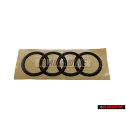 Original Audi Rings Rear Boot Badge Emblem Black - 4M8071802