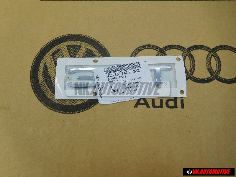Original Audi 3.0T Rear Boot Badge Emblem Chrome - 4L0853743E 2ZZ