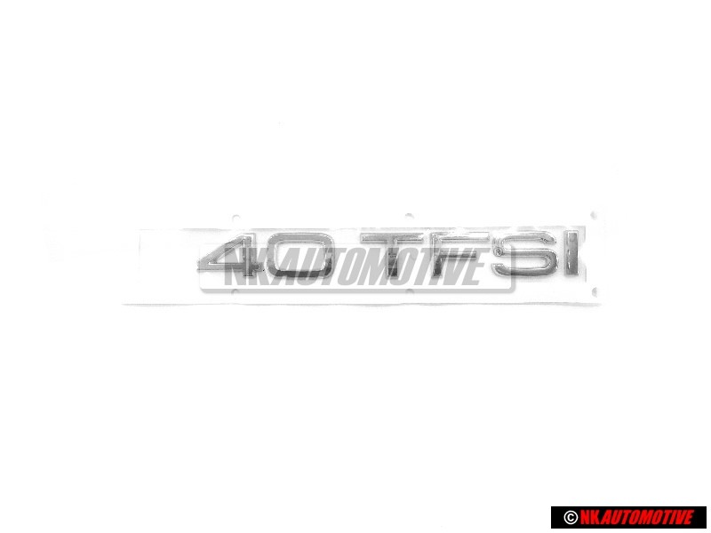 Original Audi 40 TFSI Rear Boot Badge Emblem Chrome - 8U0853744A