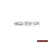 Original Audi 40 TFSI Rear Boot Badge Emblem Chrome - 8U0853744A