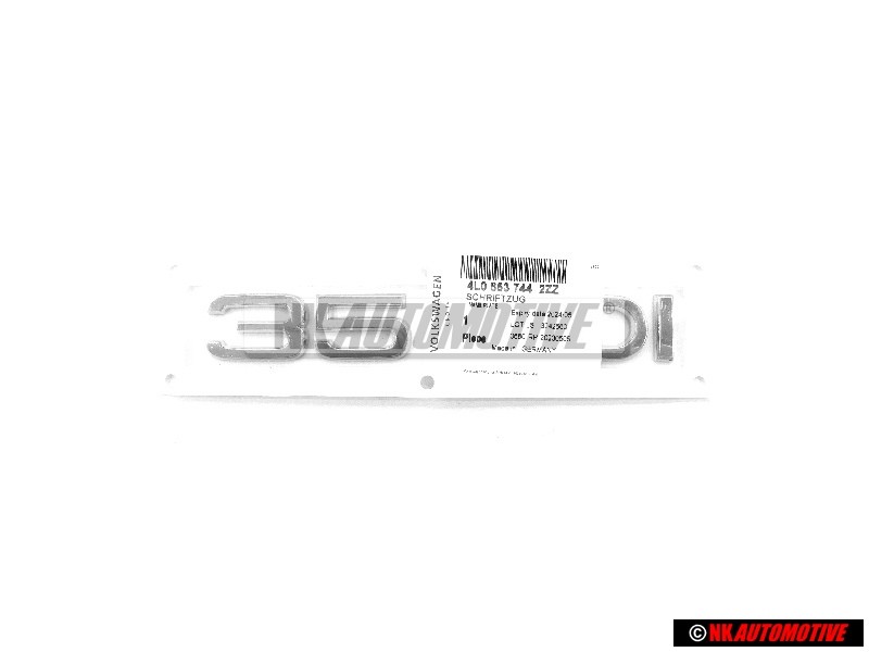 Original Audi 35 TDI Rear Boot Badge Emblem Chrome - 4L0853744 2ZZ