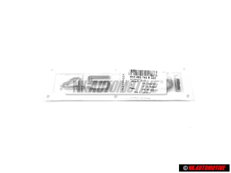 Original Audi 45 TDI Rear Boot Badge Emblem Chrome - 4H0853744E 2ZZ