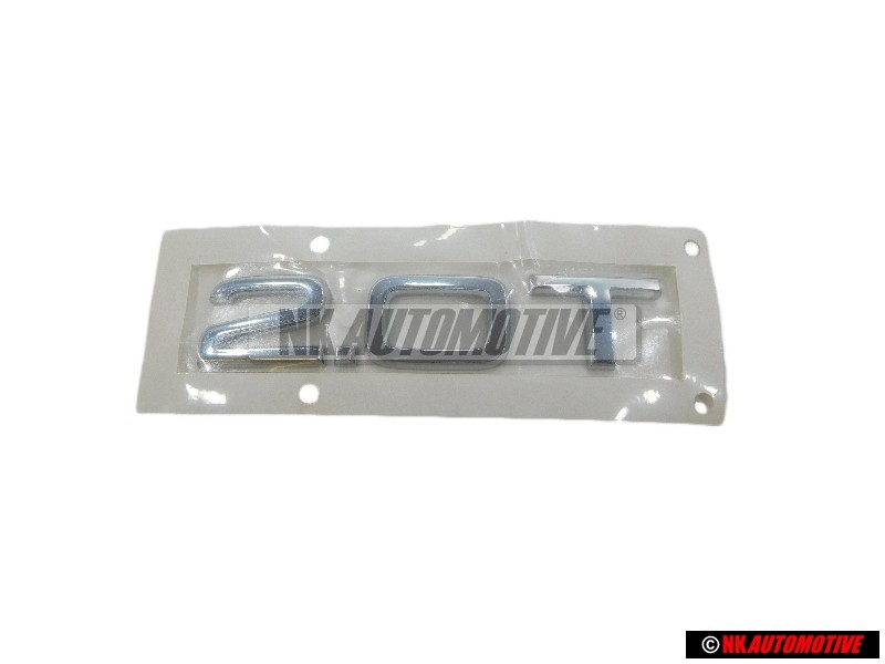 Original Audi 2.0T Rear Boot Badge Emblem Chrome - 8R0853743A 2ZZ