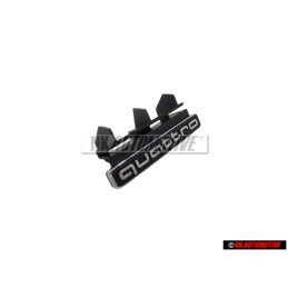 Original Audi QUATTRO Front Grill Badge Emblem Black Chrome - 80A853736 2ZZ
