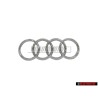 Original Audi Rings Front Grill Badge Emblem Chrome - 80A853605C 2ZZ