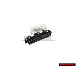 Original Audi QUATTRO Front Grill Badge Emblem Black Chrome - 80F853736 2ZZ