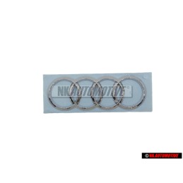 Original Audi Rings Rear Boot Badge Emblem Chrome - 4G5853742 2ZZ