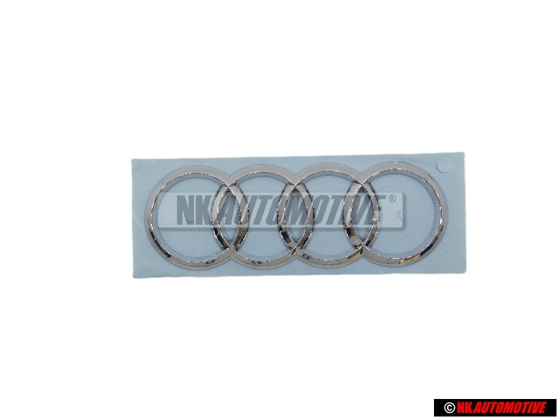 Original Audi Rings Rear Boot Badge Emblem Chrome - 4G5853742 2ZZ
