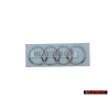 Original Audi Rings Rear Boot Badge Emblem Chrome - 4G5853742 2ZZ