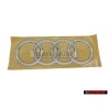 Original Audi Rings Rear Boot Badge Emblem Chrome - 4M8853742 2ZZ