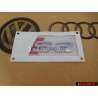 Original Audi S3 Rear Boot Badge Emblem Chrome Red - 8L0853735 2ZZ