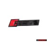 Original Audi RS4 Front Grill Badge Emblem Black Red - 8W0853736C T94