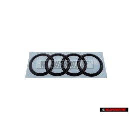 Original Audi Rings Rear Boot Badge Emblem Black - 8W9853742A T94
