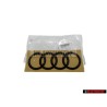 Original Audi Rings Rear Boot Badge Emblem Black - 8V5853742 T94