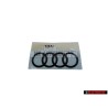 Original Audi Rings Rear Boot Badge Emblem Black - 8V0853742B T94
