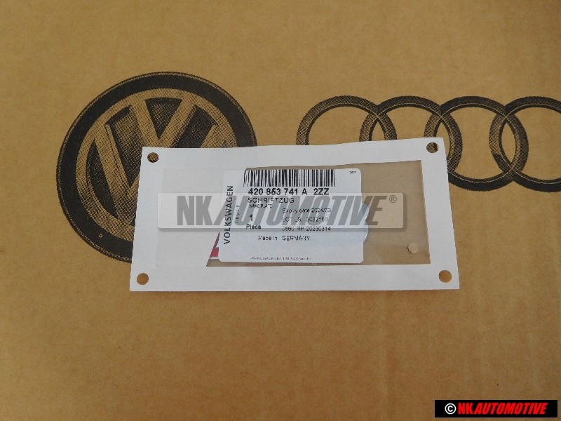 Original Audi R8 Rear Boot Badge Emblem Chrome - 420853741A 2ZZ