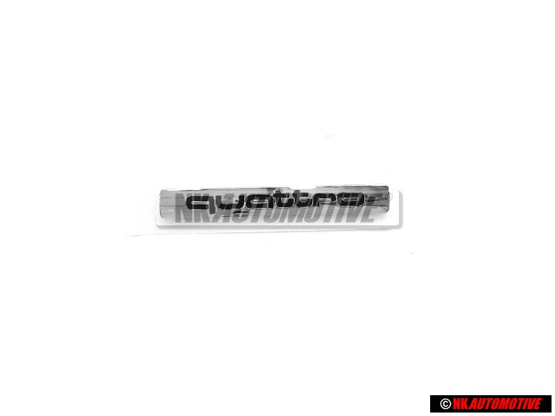 Original Audi QUATTRO Front Grill Badge Emblem Chrome - 4L0853736 2ZZ