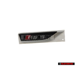 Original Audi RS5 Side Badge Emblem Black Red - 8W6853602D PUZ
