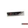 Original Audi RS5 Side Badge Emblem Black Red - 8W6853602D PUZ