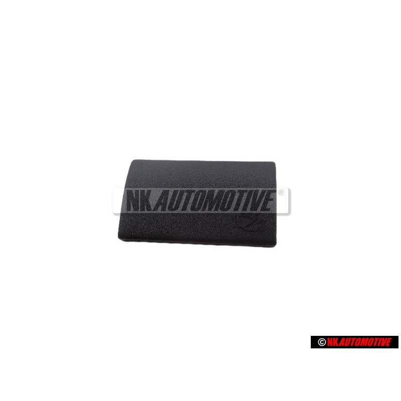 Original VW Cover Cap With Symbol Satin Black - 1H1858981B 01C