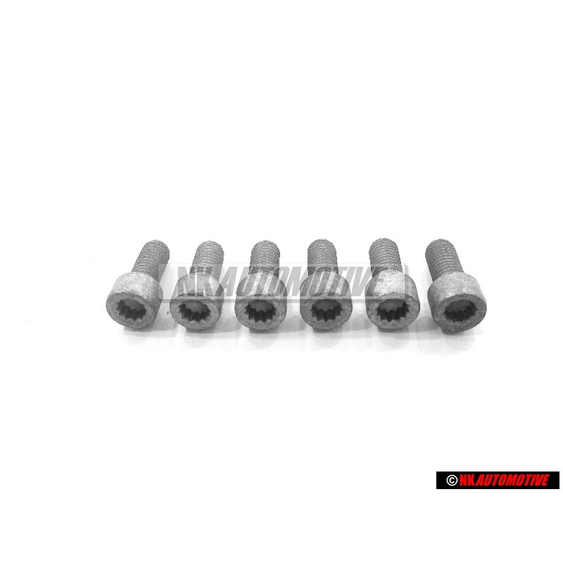 6x Original VW Socket Head Bolt With Inner Multipoint Head - N 90991002