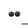 2x Original VW Wiper Arm Shaft Nut Cover Cap Black - 133955435